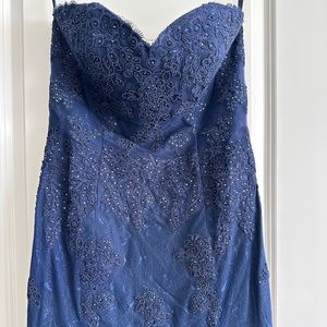 Beautiful strapless night gown